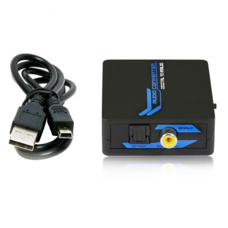 CONVERTIDOR DIGITAL COAX + OPT TOSLINK TO AUDIO AU