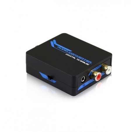 CONVERTIDOR DIGITAL COAX + OPT TOSLINK TO AUDIO AU