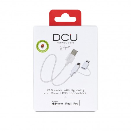 Conexión USB - MFI Iphone + Micro USB 1m
