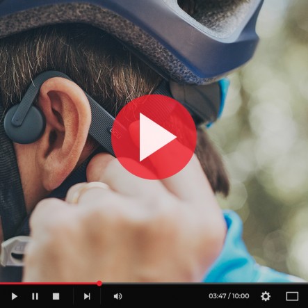 Écouteurs Bluetooth à conduction osseuse Open-Ear bleus
