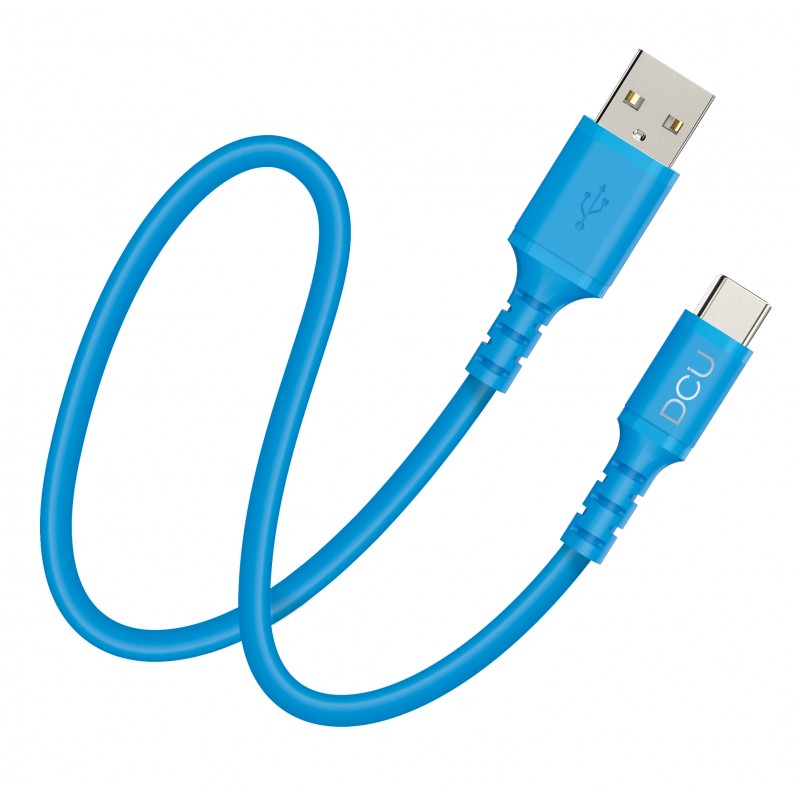 Cable USB Type A 2.0 à USB Type C bleu 1m