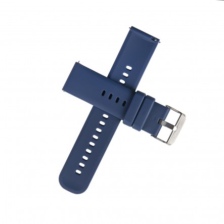Pulseira de silicone azul...