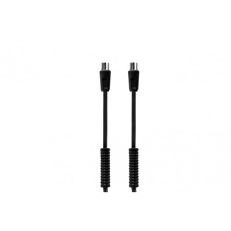 Conexión Antena TV macho-hembra con filtros negro