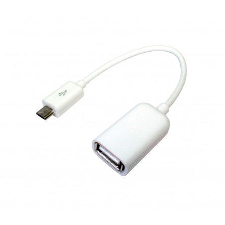 Connexió OTG USB A Femella - Micro Mascle