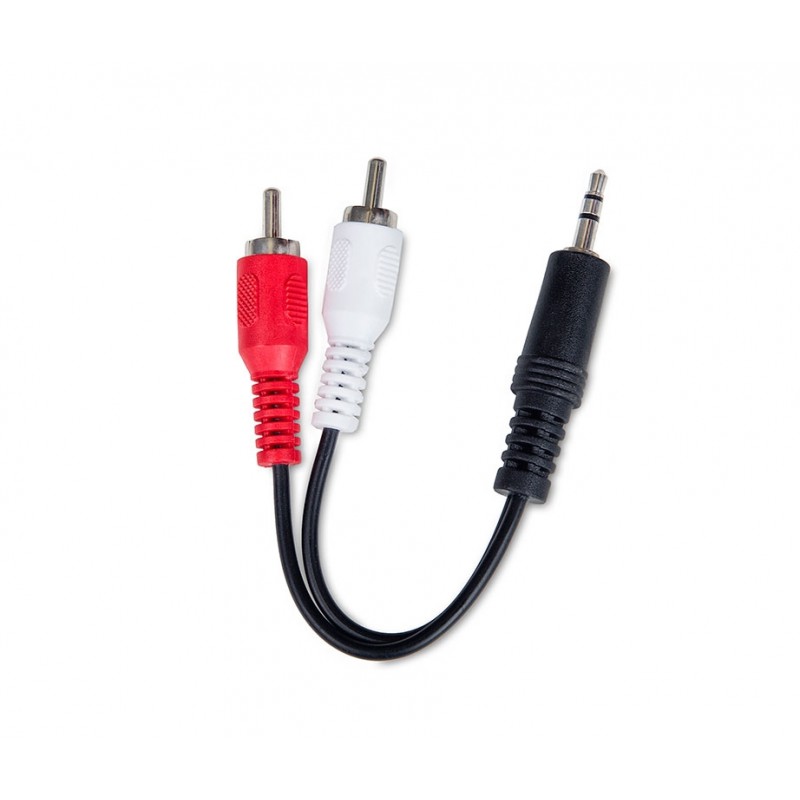Connexió Audio Jack 3.5 mascle Stereo- 2x RCA mascle