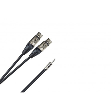 PRO 2 x XLR H Neutrik - 3,5 mm Jack M Stereo Rean