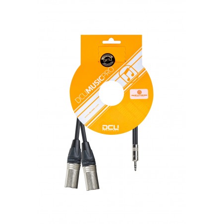 PRO 3,5 mm Jack M Stereo Rean - 2 x XLR M Neutrik