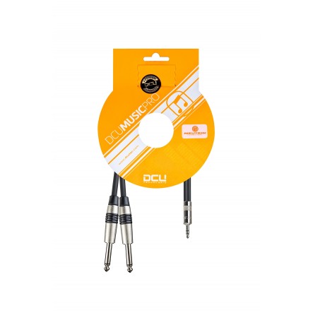 PRO 3,5 Jack M Stereo Rean - 2 x 6,3 Jack M Mono Rean