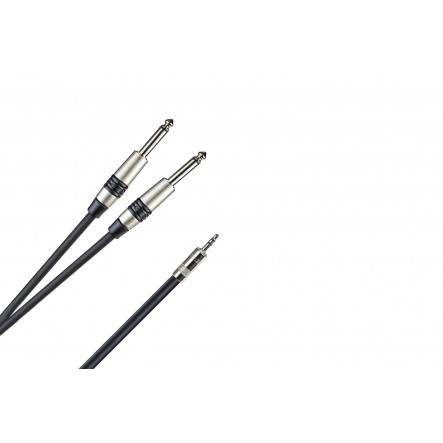 PRO 3,5 Jack M Stereo Rean - 2 x 6,3 Jack M Mono Rean