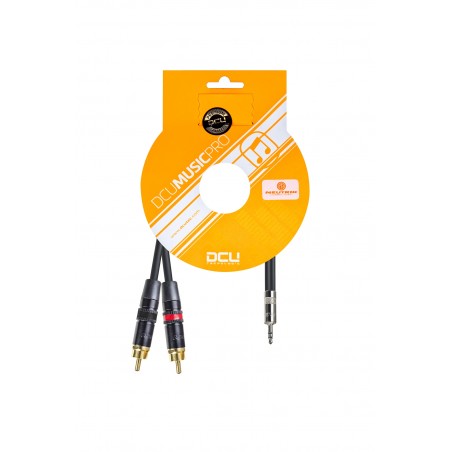CONEX. AUDIO PRO 3.5 JCK M ST.- 2x RCA M REAN 1m