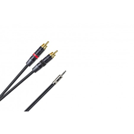 CONEX. AUDIO PRO 3.5 JCK M ST.- 2x RCA M REAN 1m