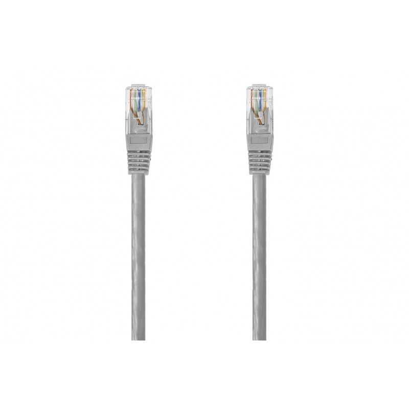 Conexión UTP Cat 6e color gris